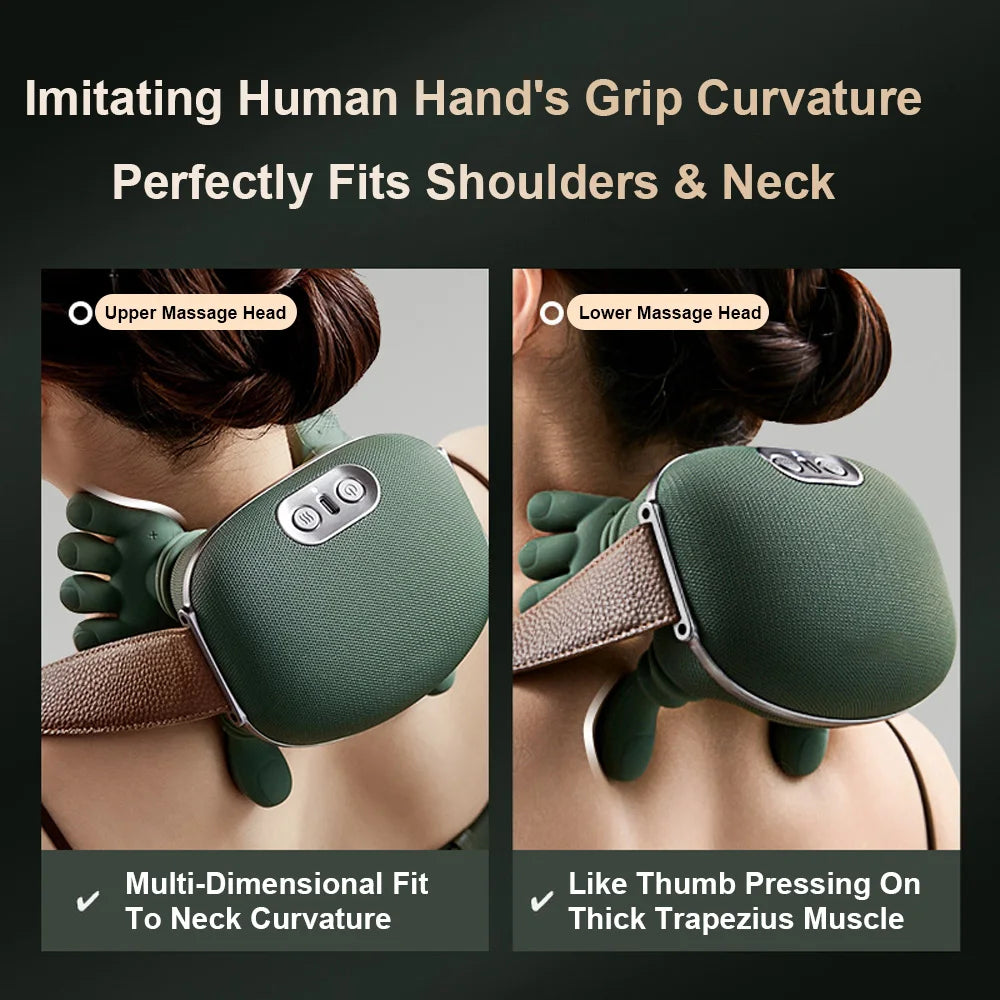 Finger-Press Heat Massager