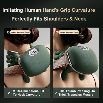 Finger-Press Heat Massager
