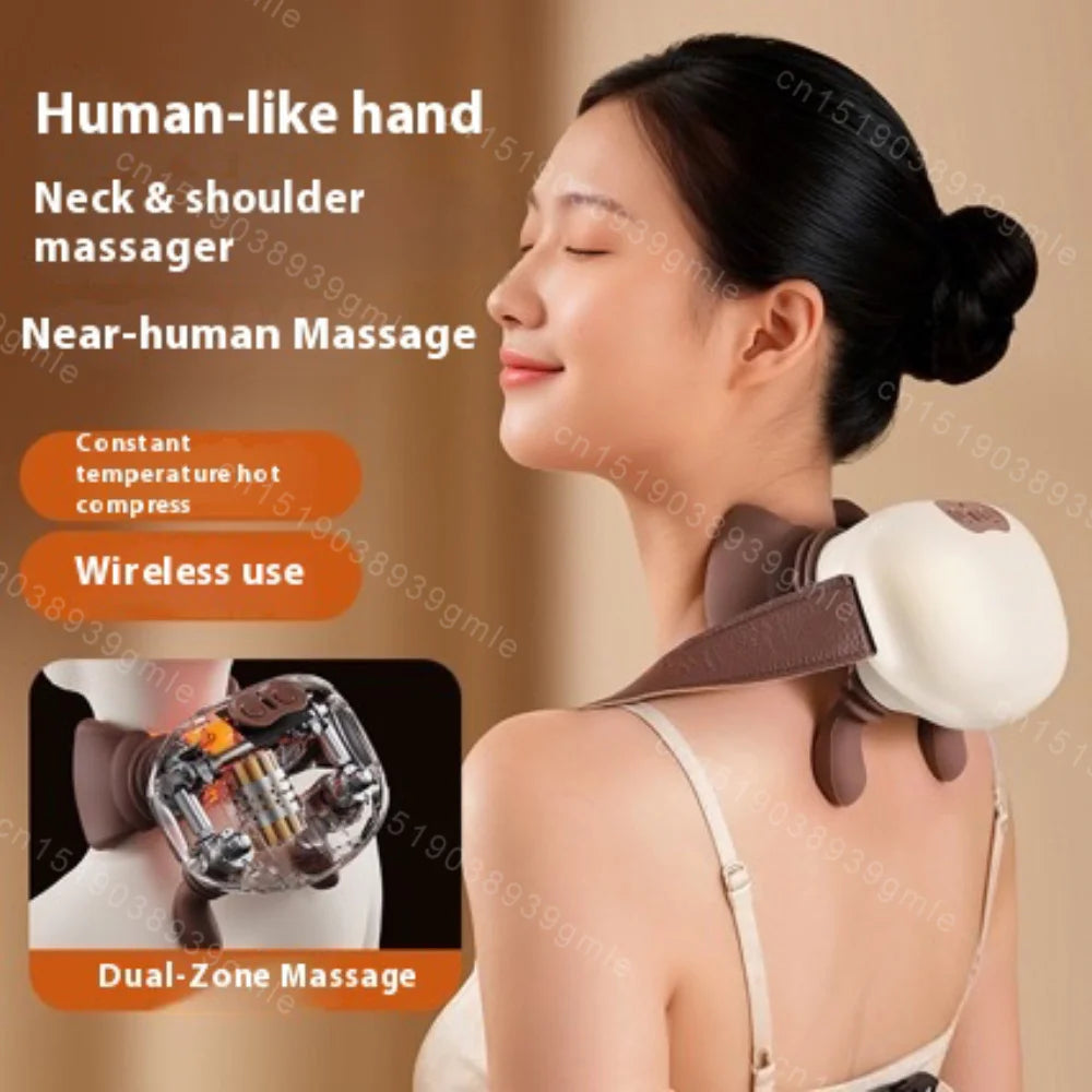 Finger-Press Heat Massager